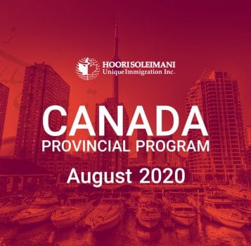 برنامه های استانی کانادا در ماه آگوست 2020